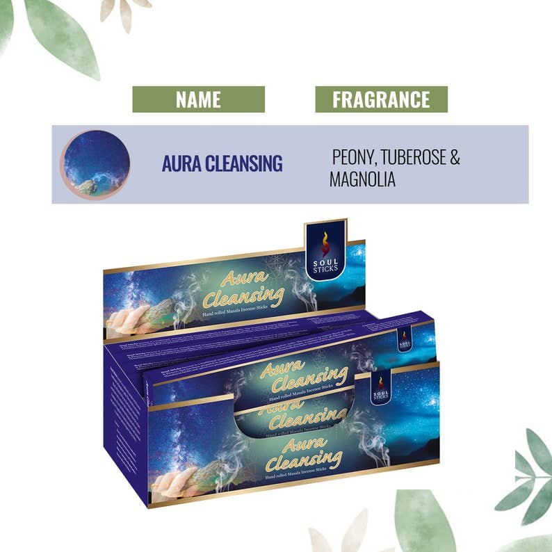Soul Sticks - Aura Cleansing Masala Incense Sticks (12)