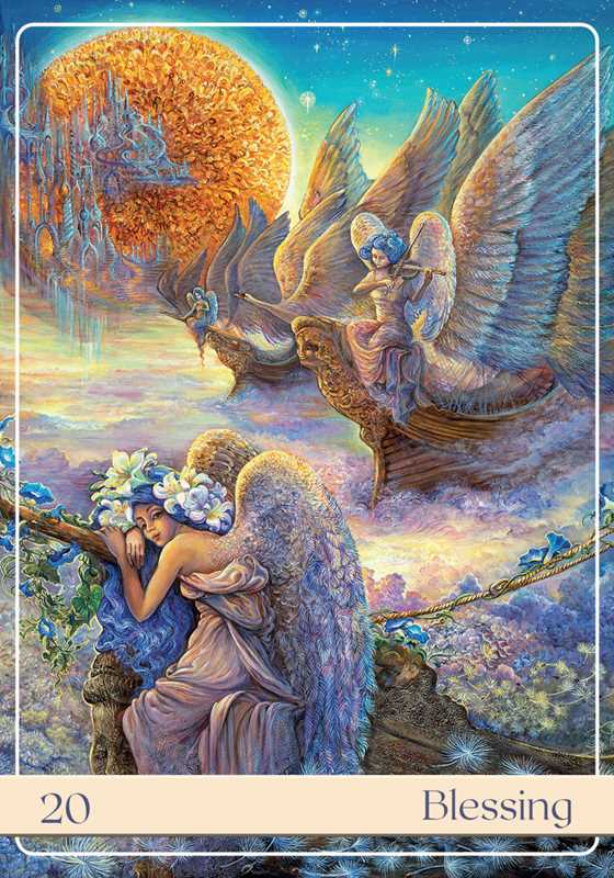 Angelic Vibrations Oracle by Josephine Wall: Flashcards; 128 pages / English