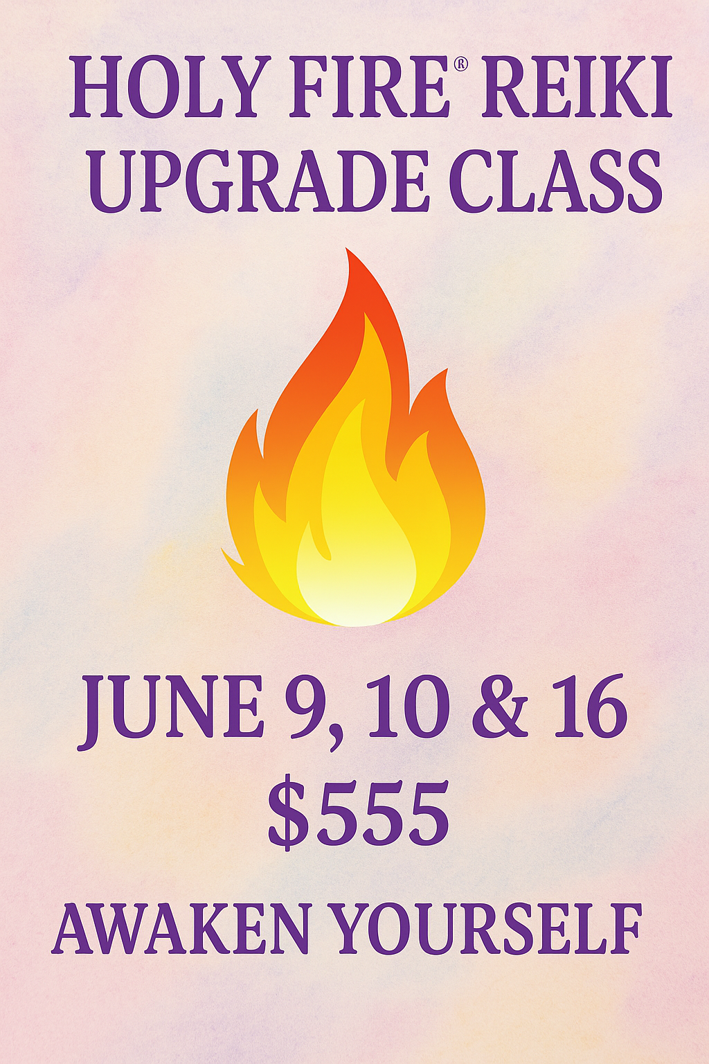 June Holy Fire Upgrade Class