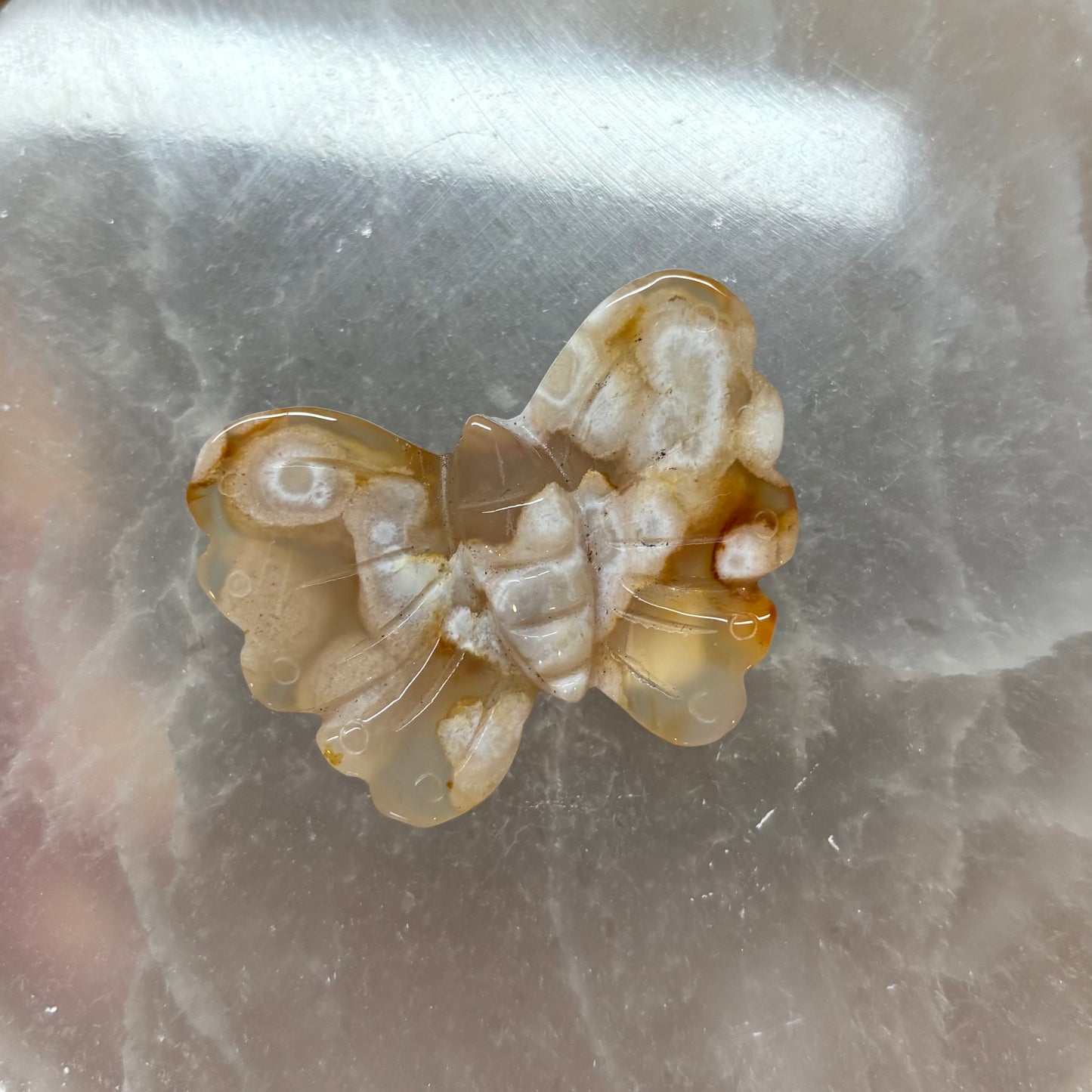 Flower Agate Butterfly