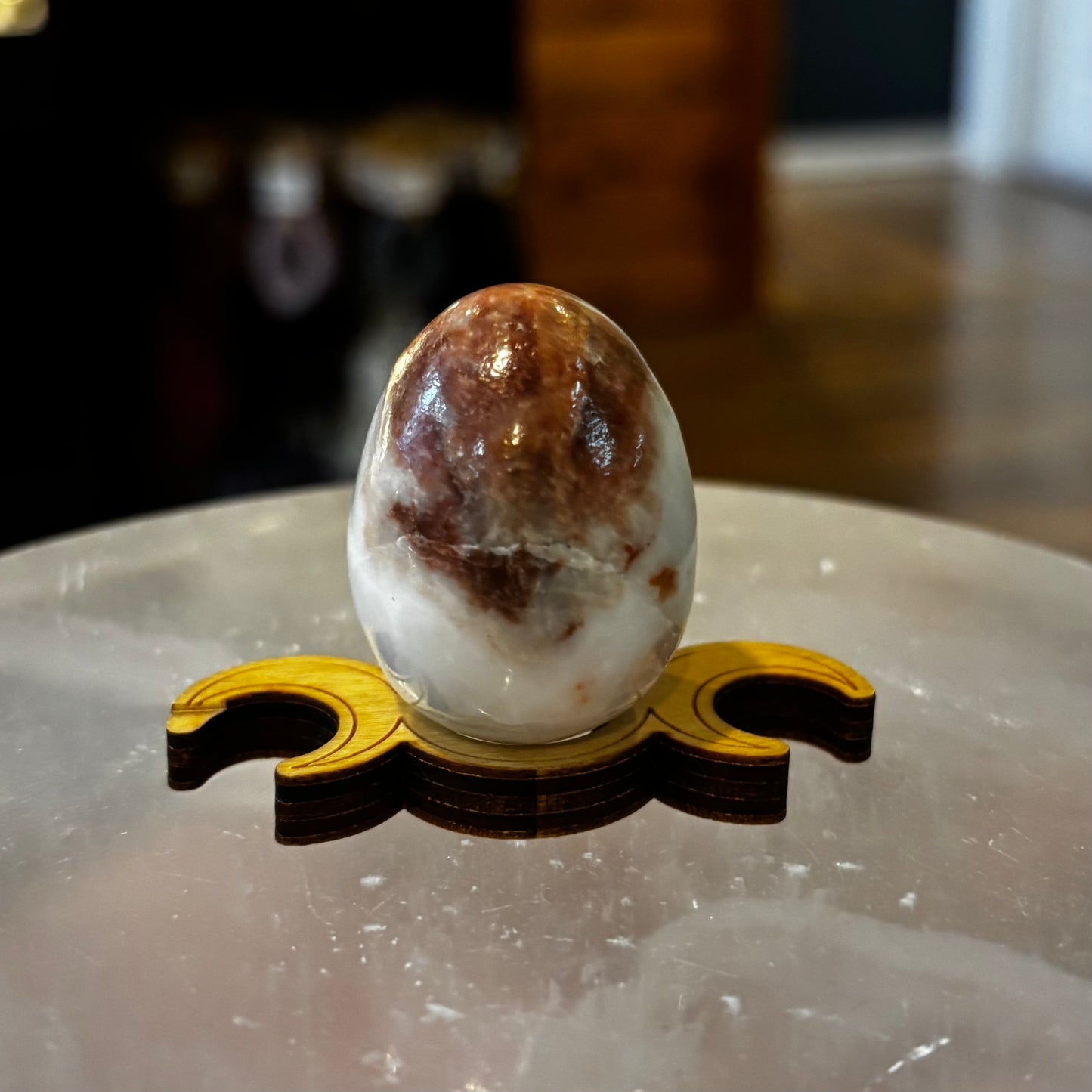 White Onyx Mini Egg