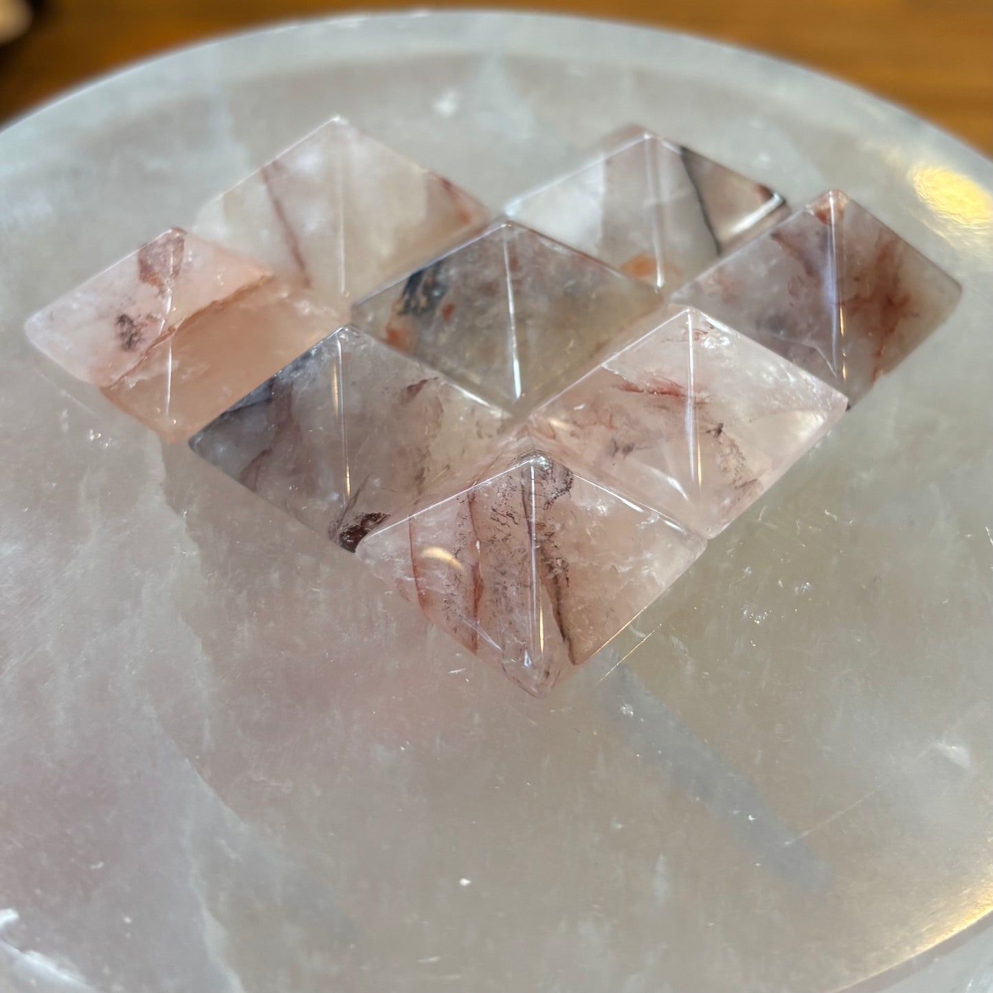 Fire Quartz Pyramid