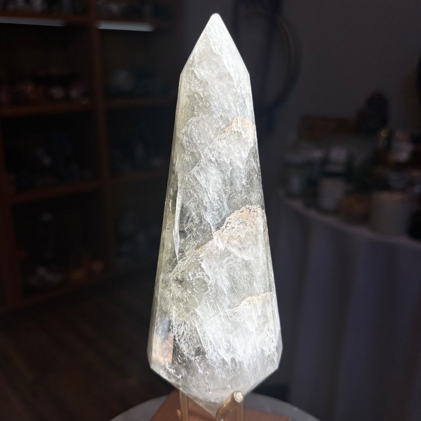 Prasiolite (Green Amethyst) Tower