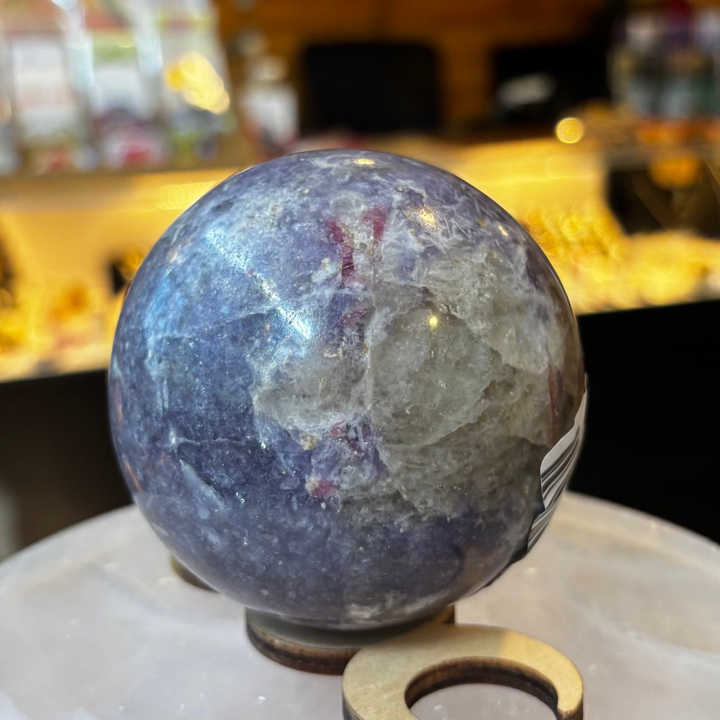 Lepidolite Sphere