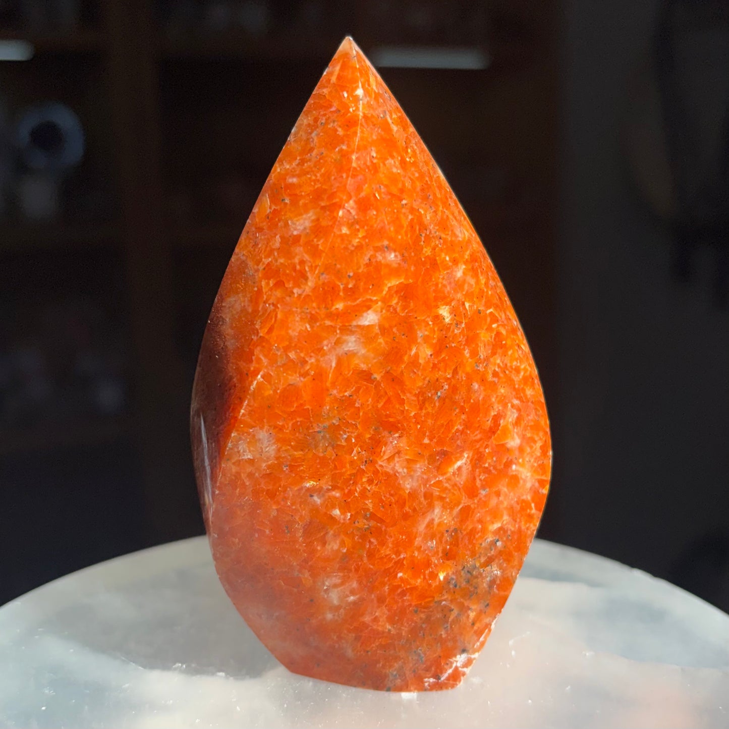 Brazil Orange Calcite Flame