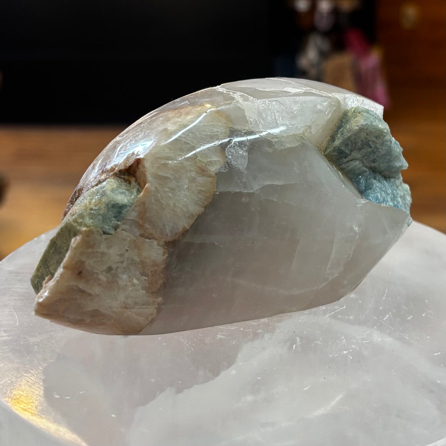 Aquamarine & Quartz Freeform
