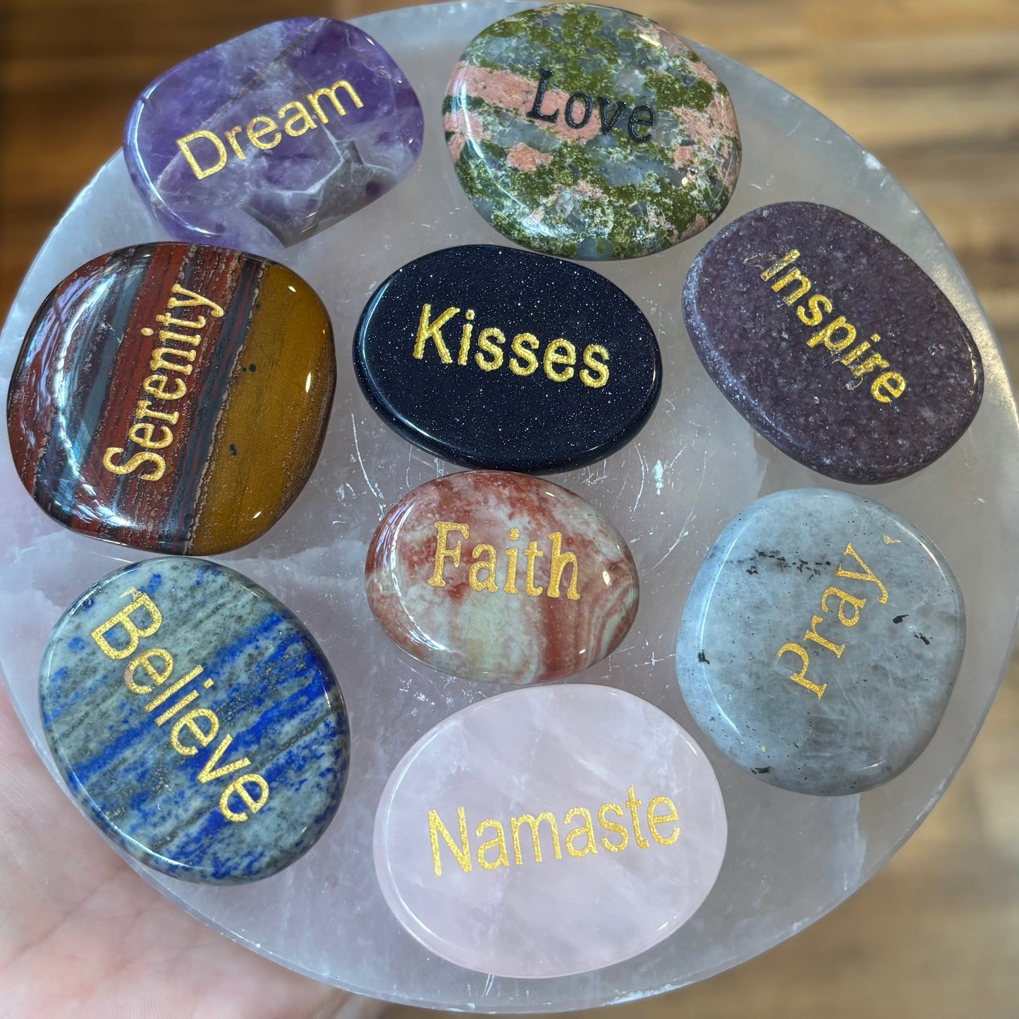 Word Worry Stones