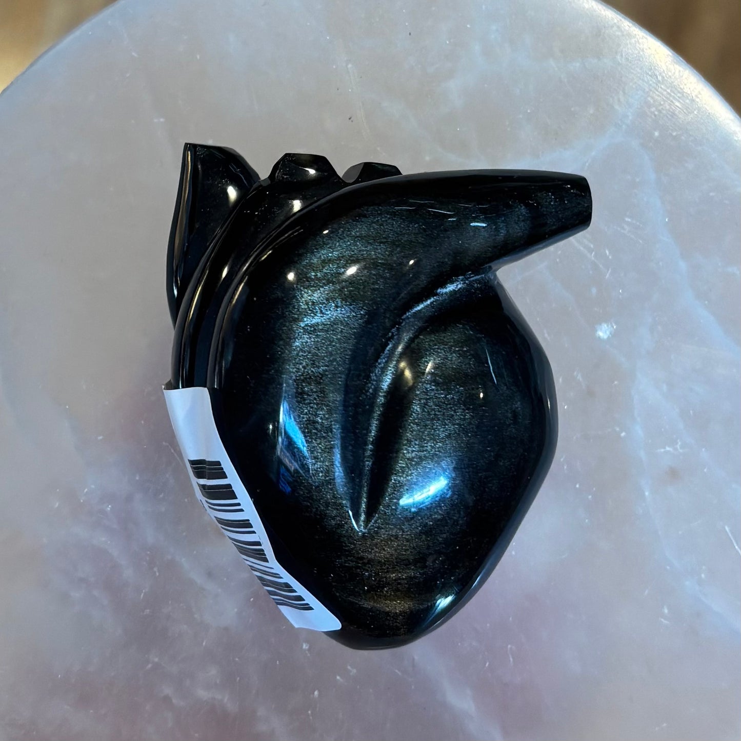 Rainbow Obsidian Anatomical Heart