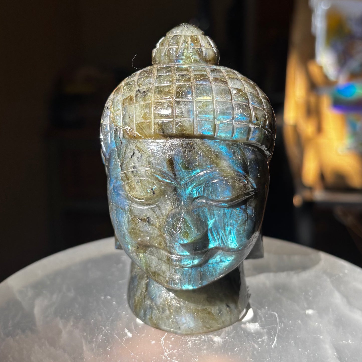 Labradorite Buddha