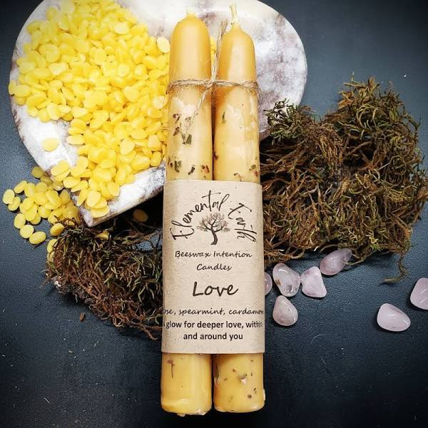 Beeswax Love Intention Candle