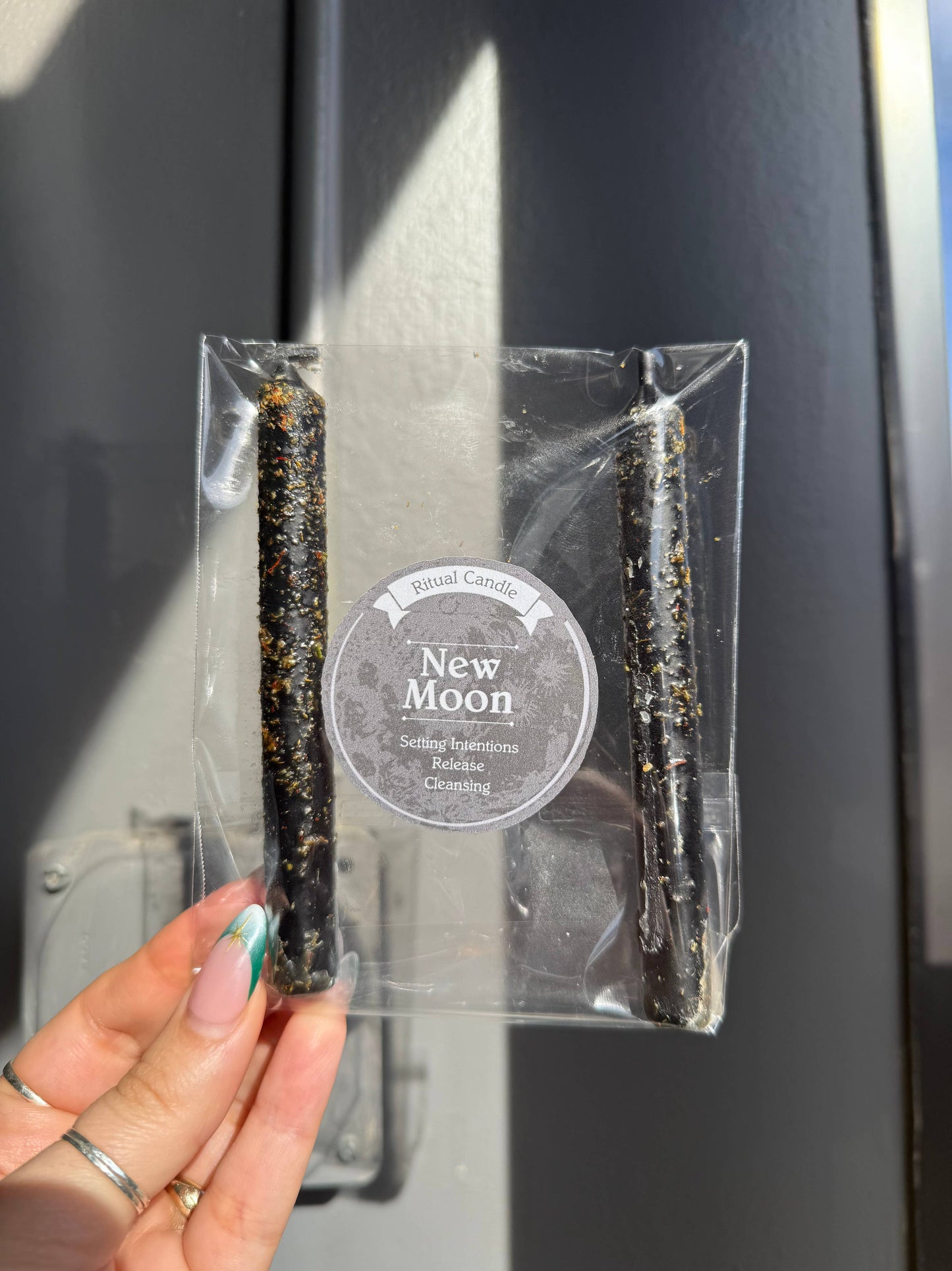 New Moon Ritual Candles - Cleansing & Intention Setting