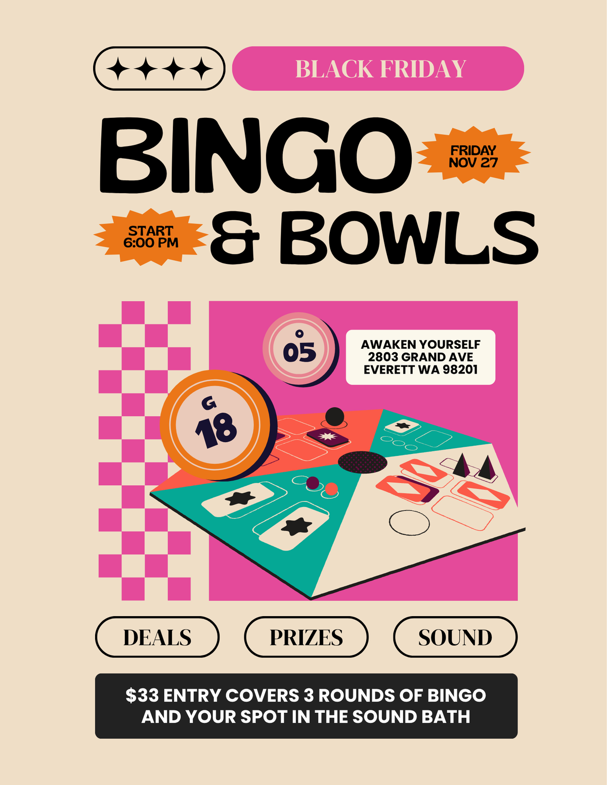 Bingo & Bowls : A Black Friday Celebration