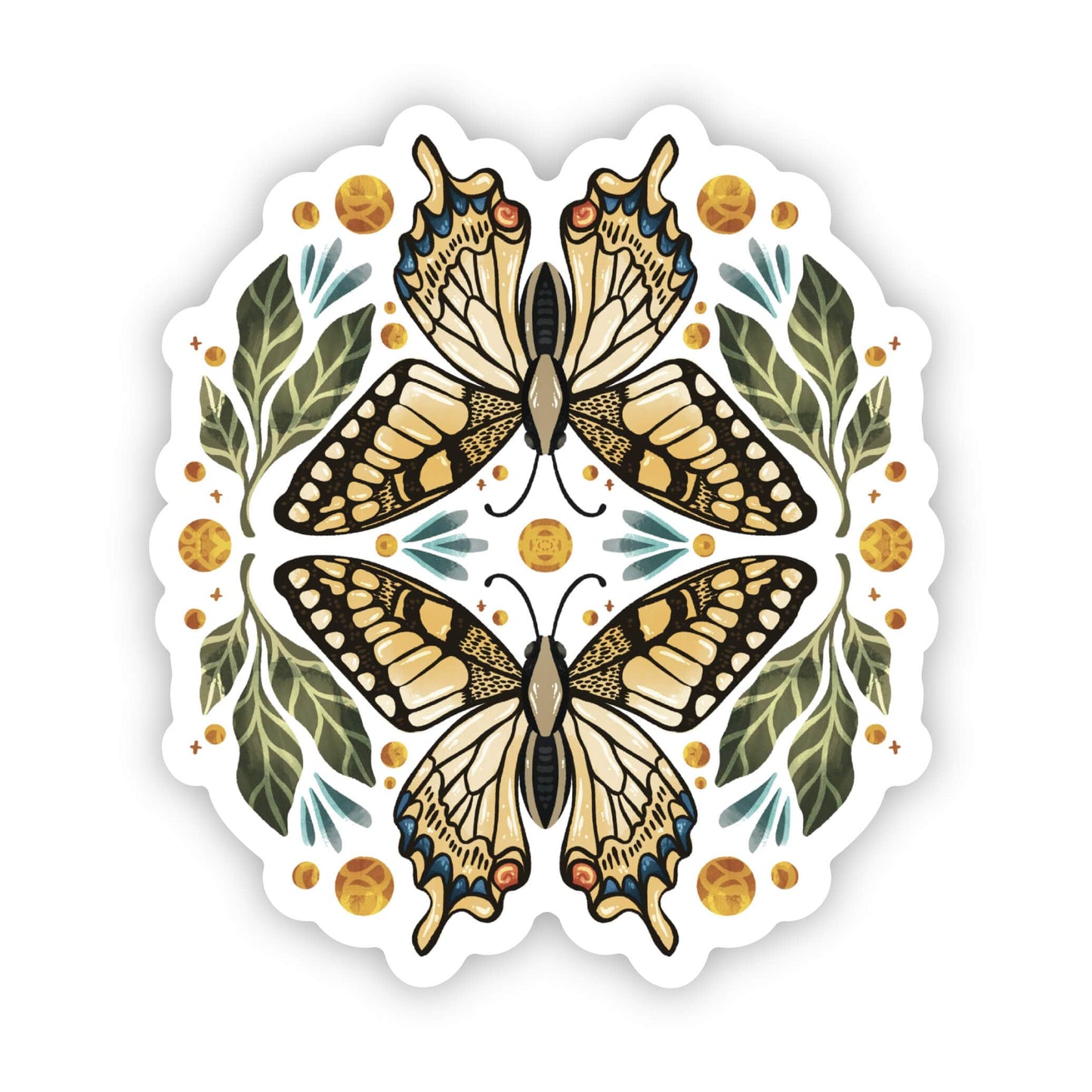 Butterfly and Botanicals Sticker