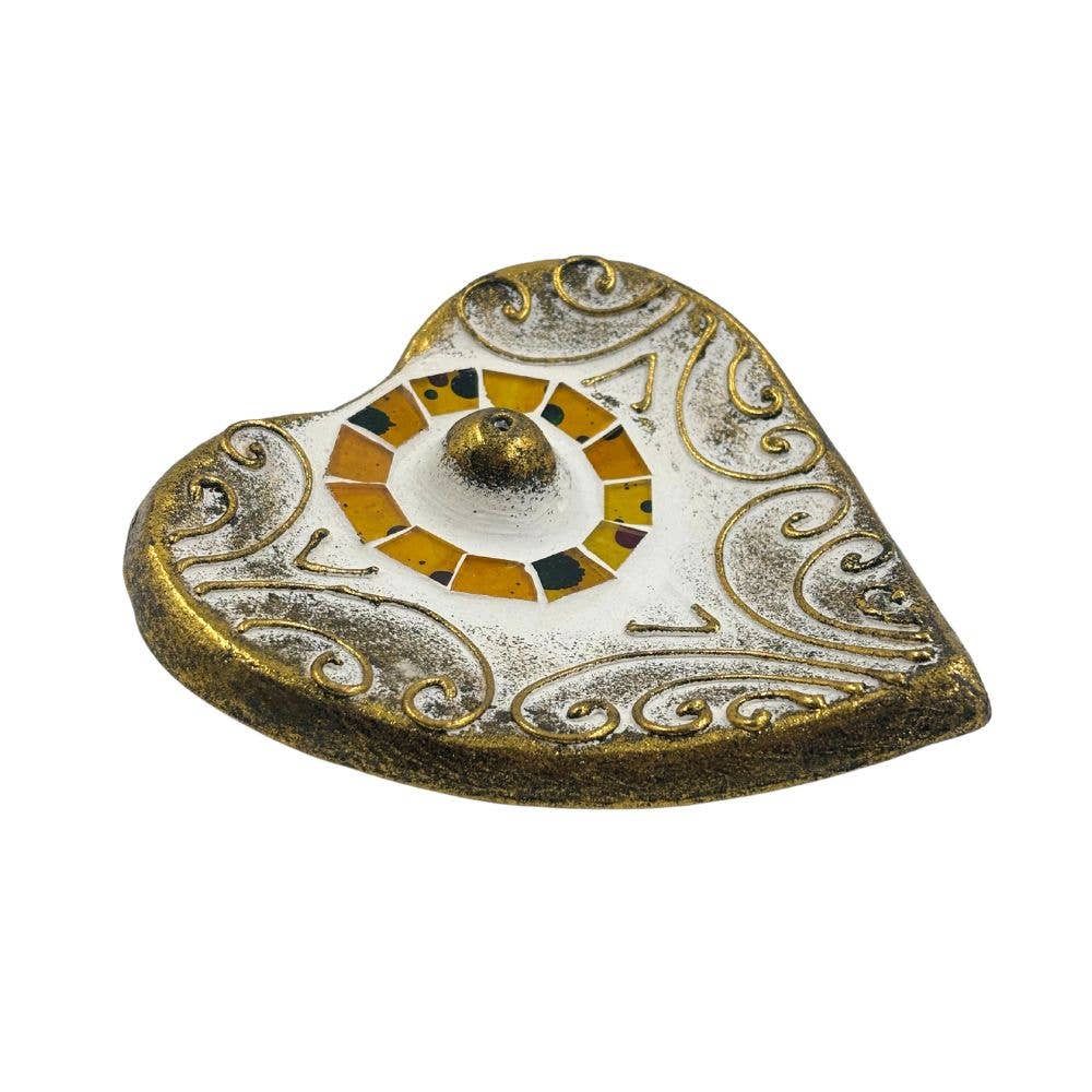 Incense Stick Burner - Mosaic Heart