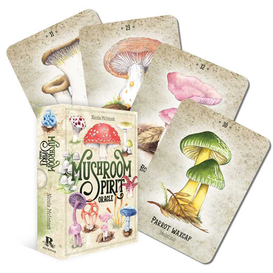 Mushroom Spirit Oracle by Nicola McIntosh: Flashcards; 112 pages / English