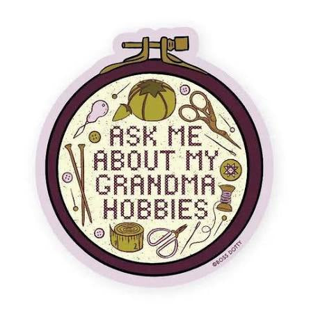 Grandma Hobbies Sticker