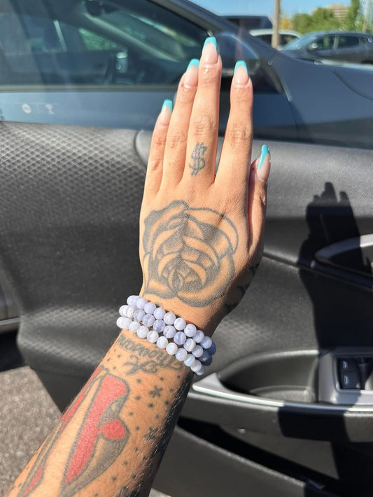 B - Blue Lace Agate