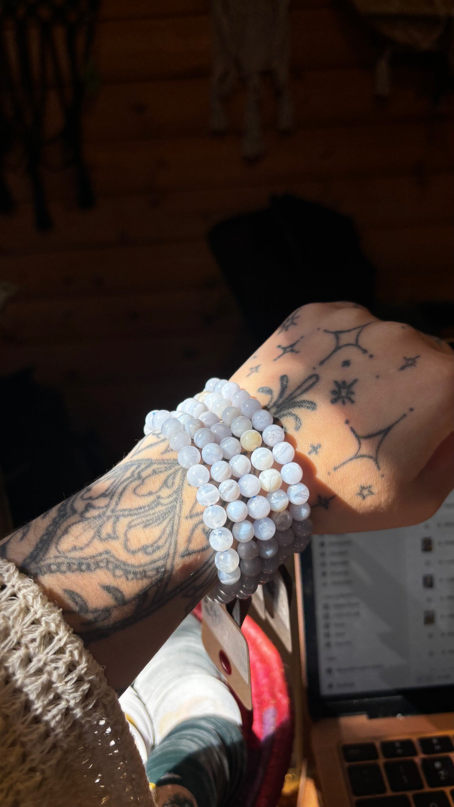 B - Blue Lace Agate