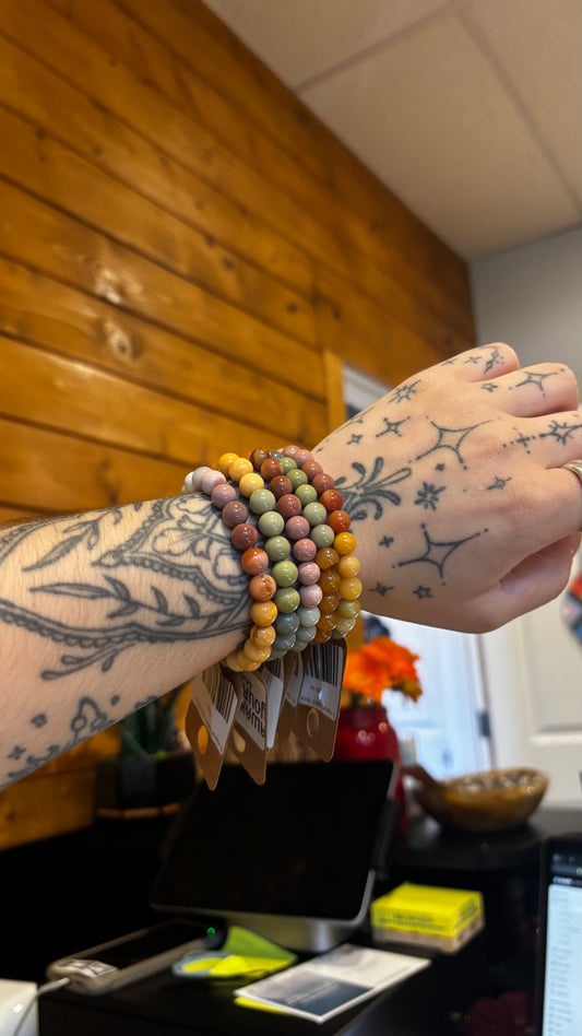 B - Alashan Agate & Yellow Burma