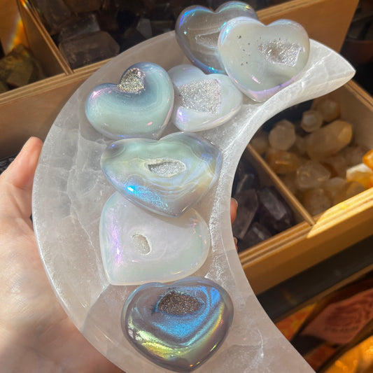 Aura Agate Heart