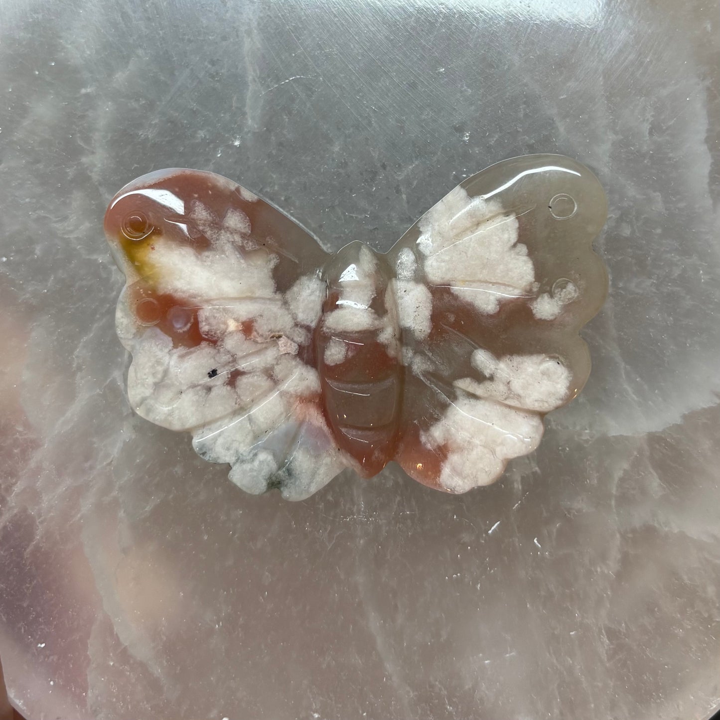 Flower Agate Butterfly