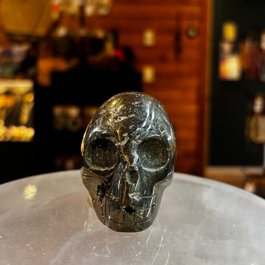 Pyrite Skull