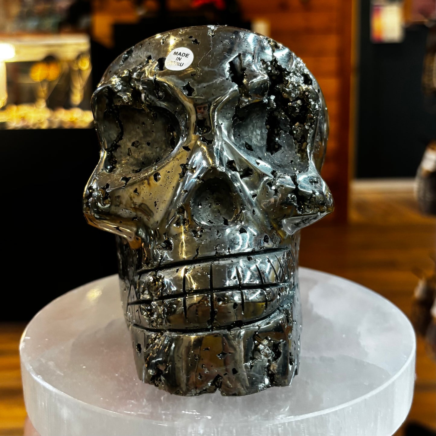 Pyrite Skull