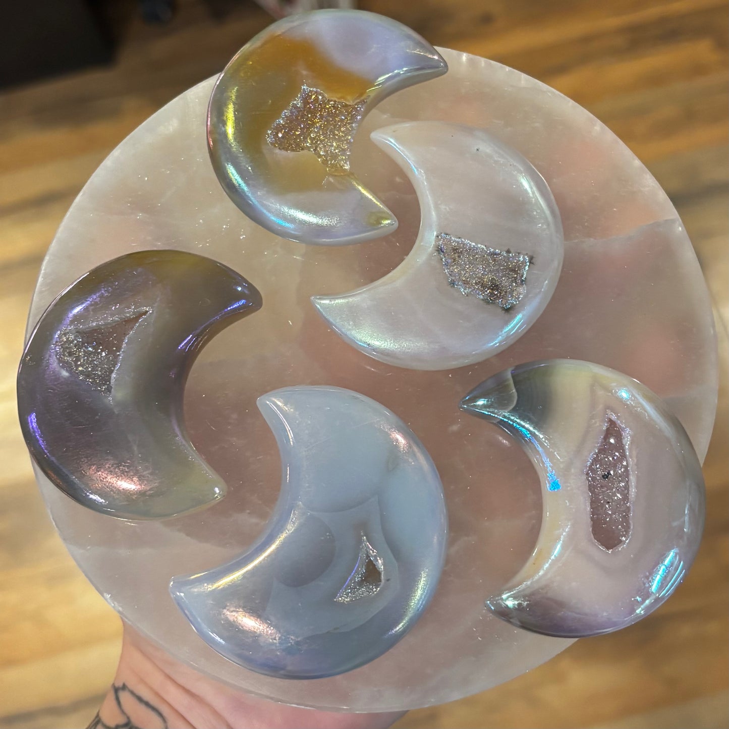Aura Agate Heart