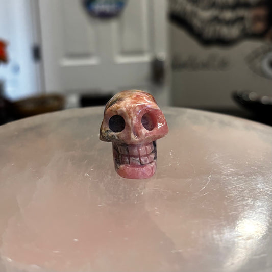 Rhodochrosite Skull