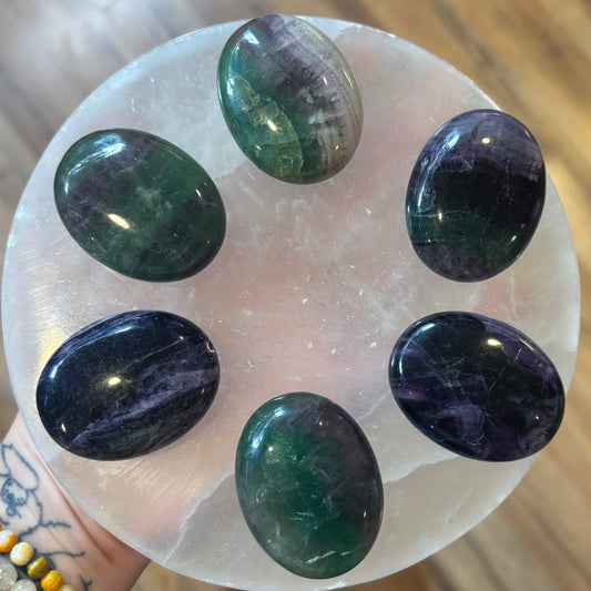 Rainbow Fluorite Palm Stones