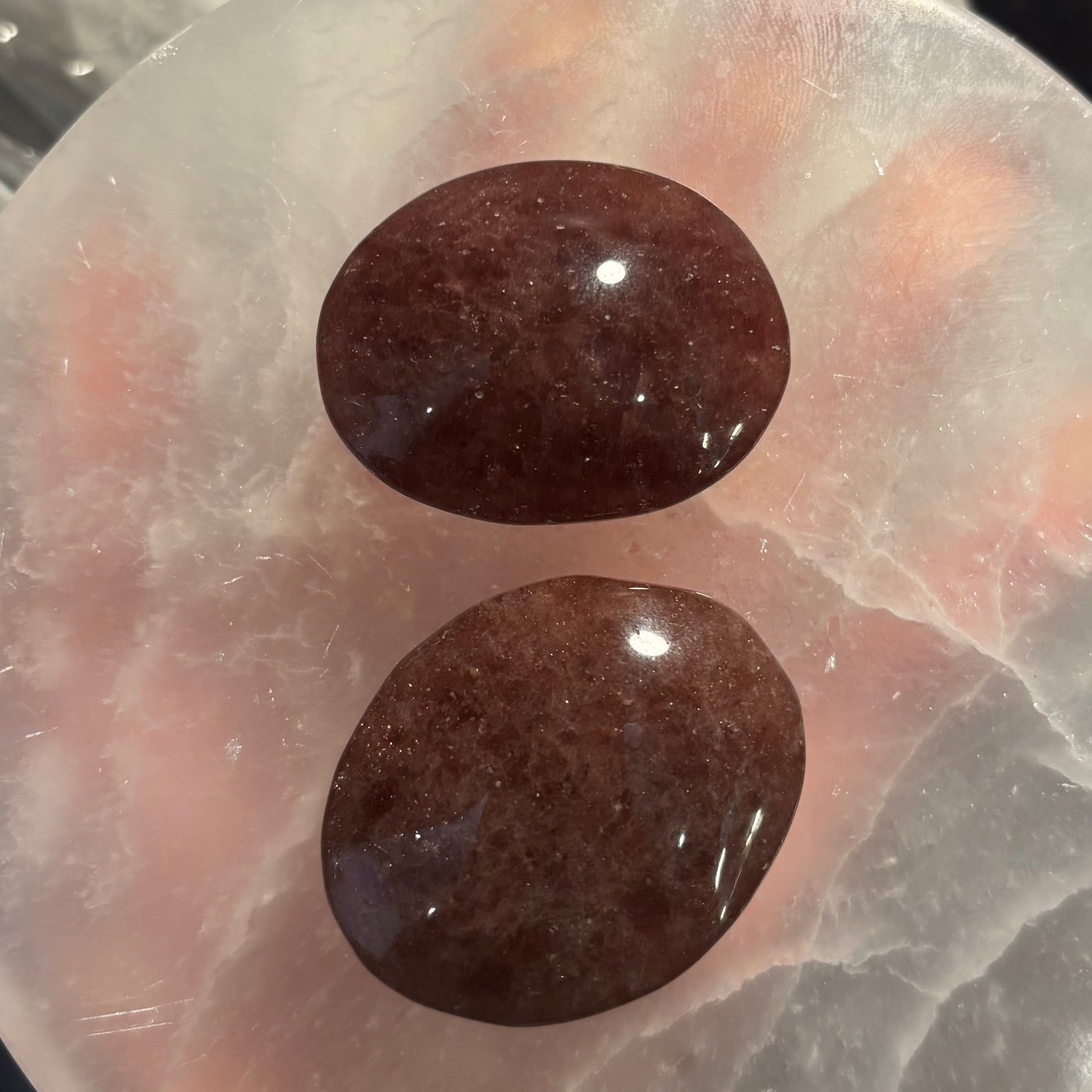 Strawberry Quartz Palm Stone