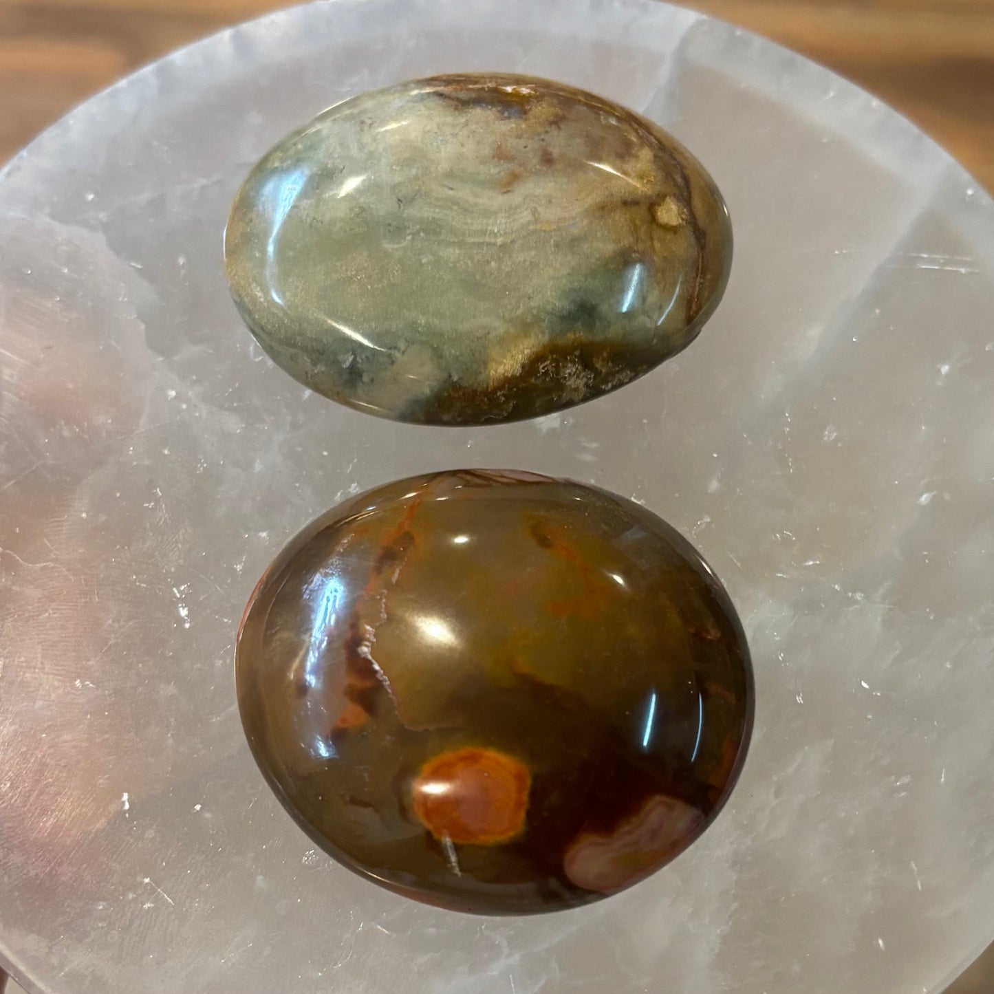 Polychrome Jasper Palm Stone