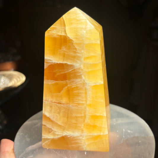 Orange Calcite Tower