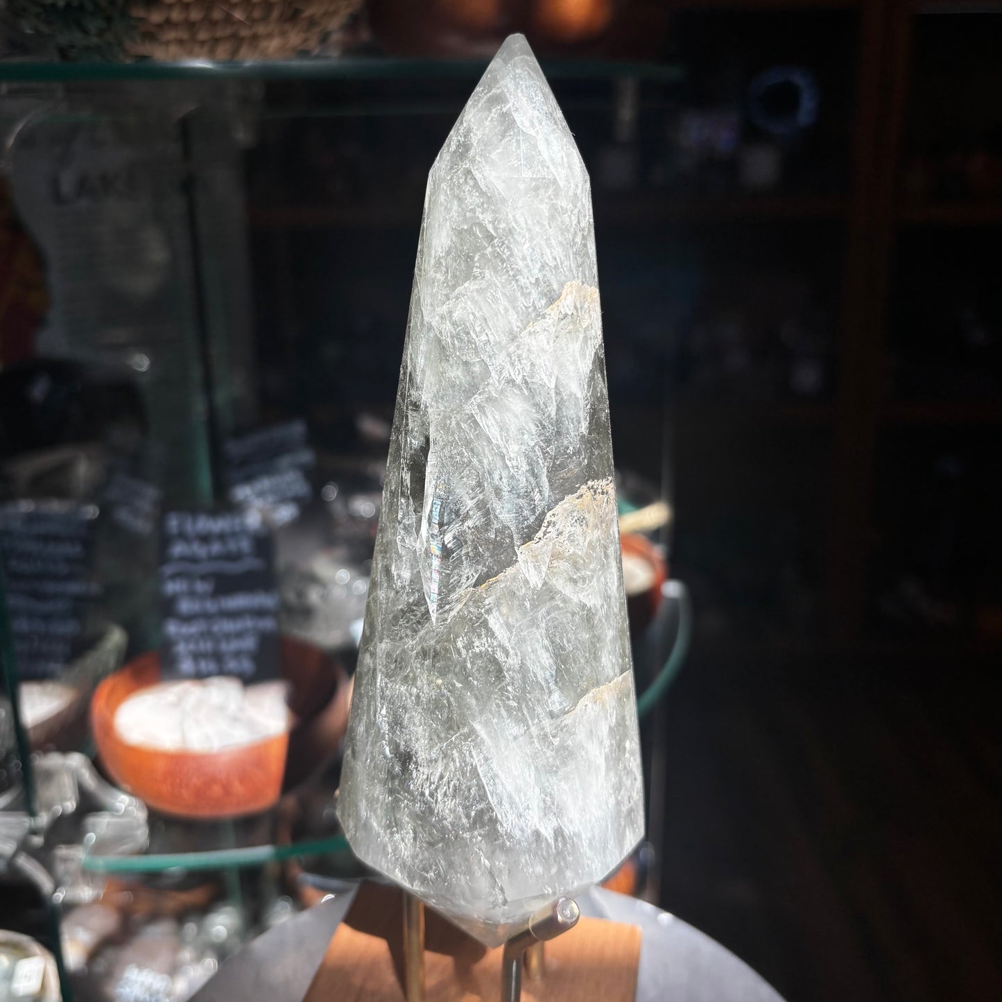 Prasiolite (Green Amethyst) Tower