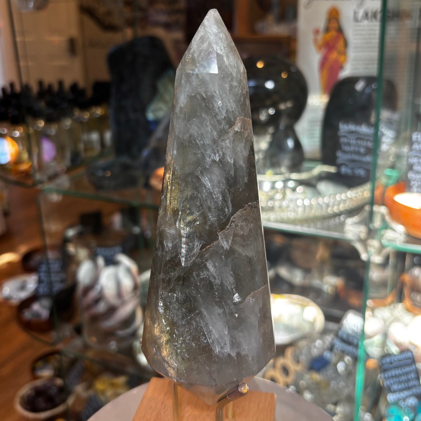 Prasiolite (Green Amethyst) Tower