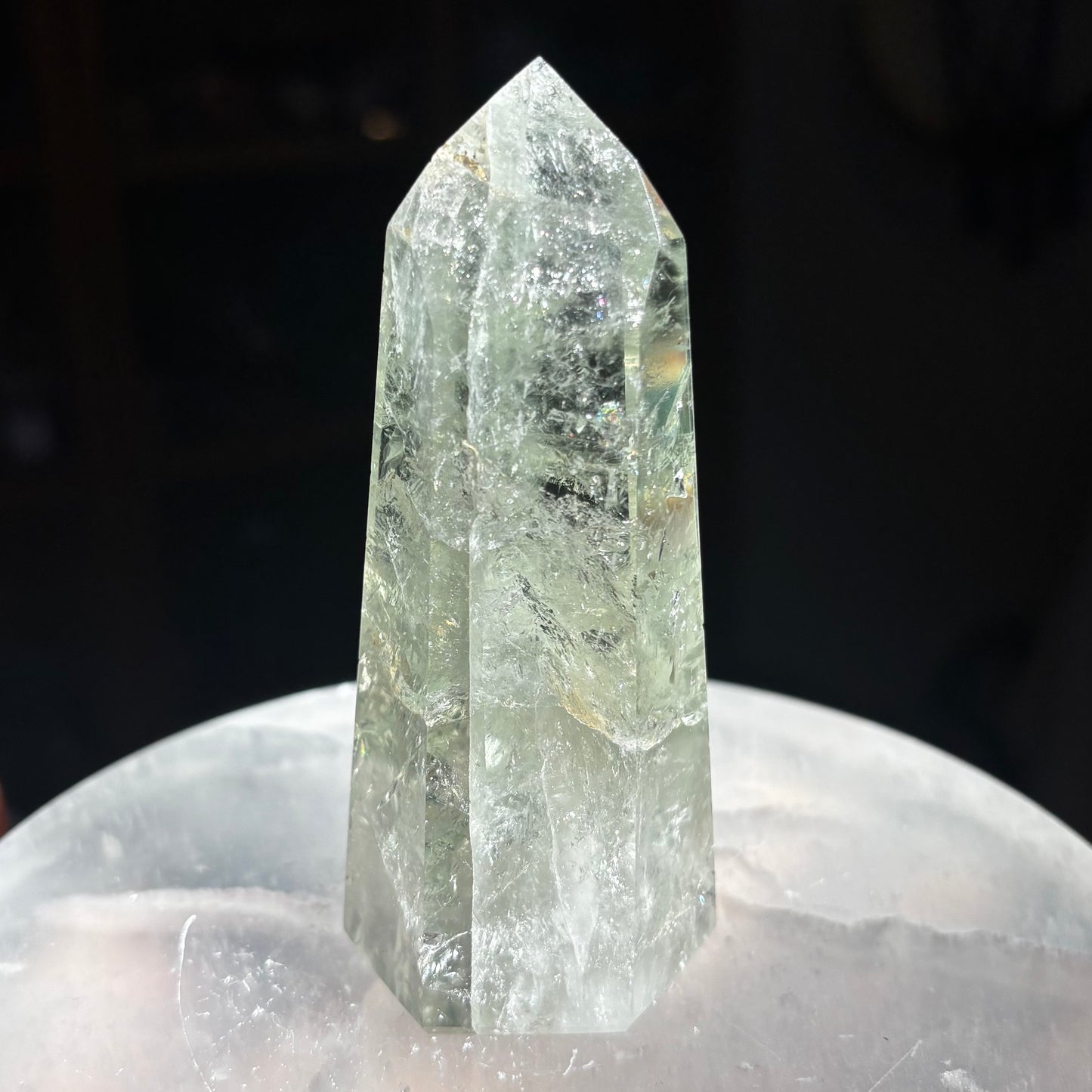 Prasiolite (Green Amethyst) Tower