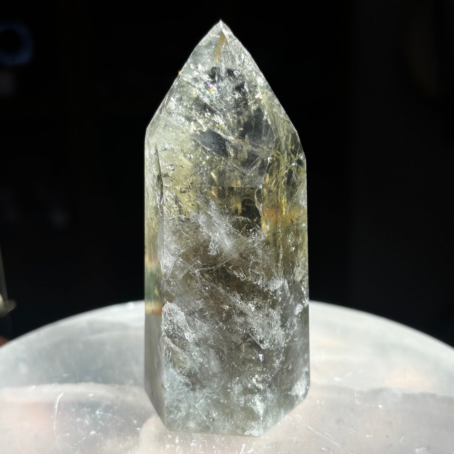 Prasiolite (Green Amethyst) Tower
