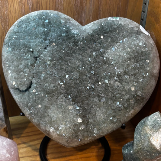 Prasiolite (Green Amethyst) Heart