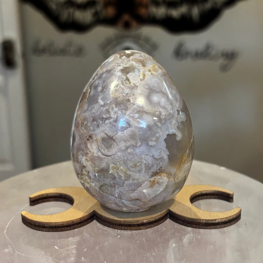 Flower Agate Sphere/Egg