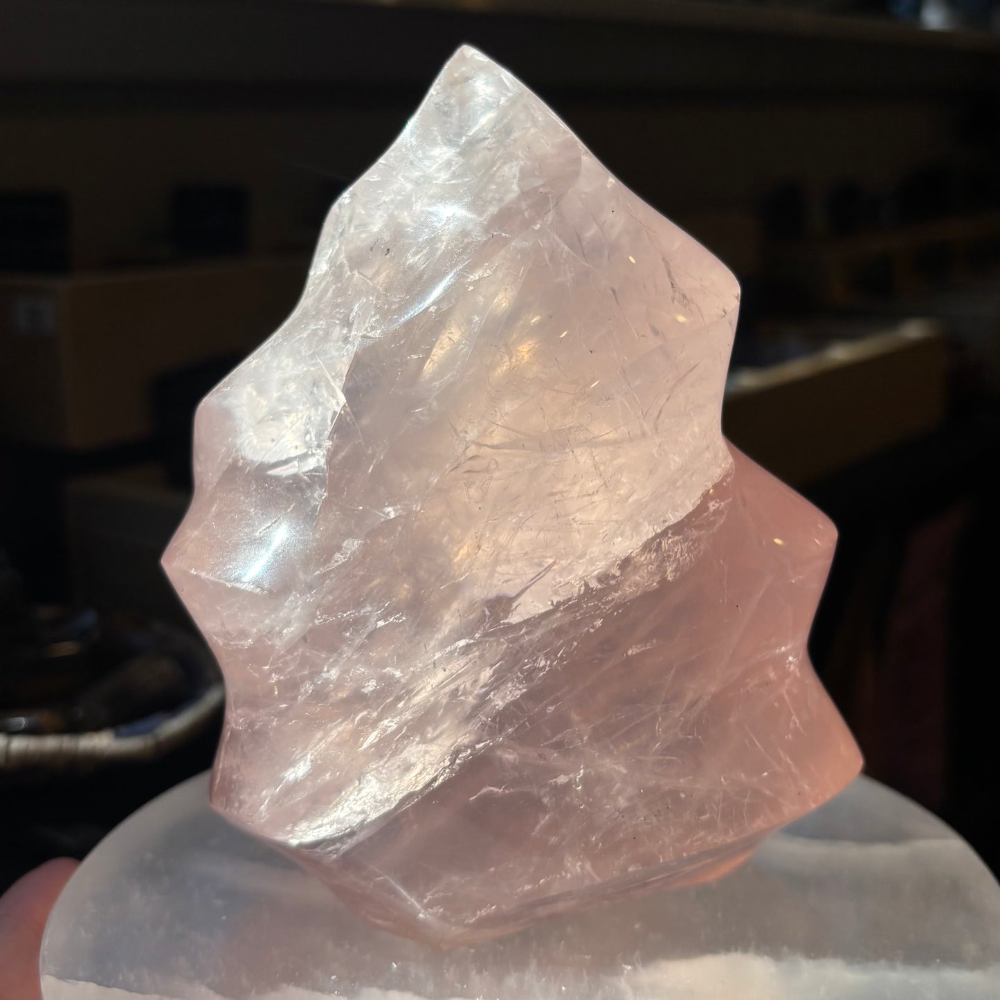 Rose Quartz Flame/Freeform