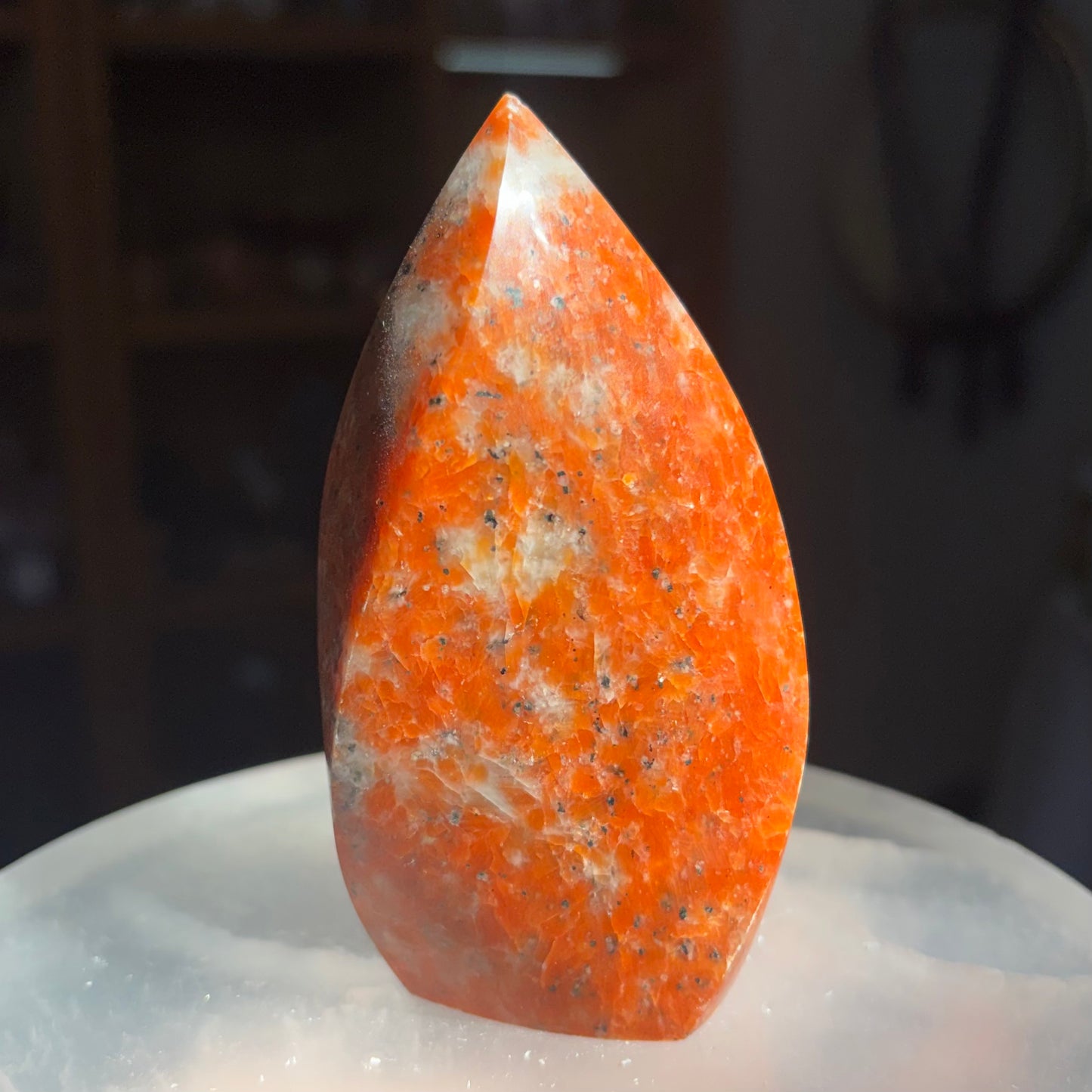 Brazil Orange Calcite Flame