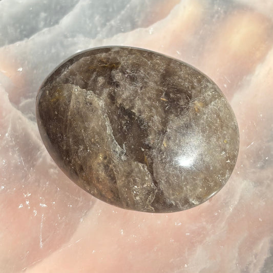 Smokey Quartz Palm Stone
