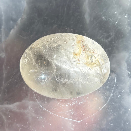 Clear Quartz Palm Stone