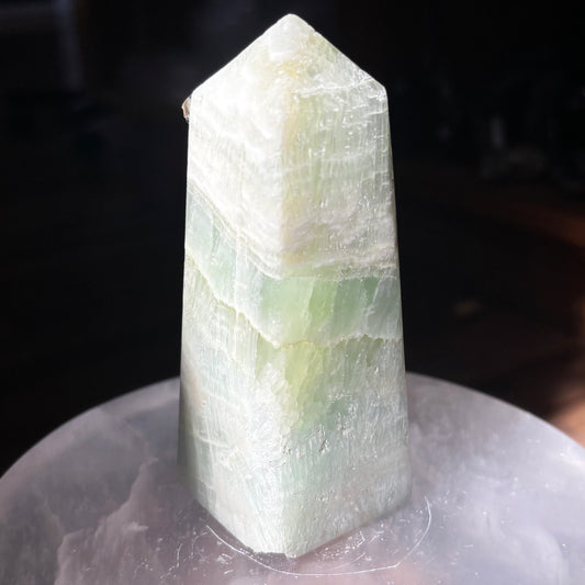 Pistachio Calcite Tower
