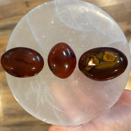 Carnelian Palm Stones
