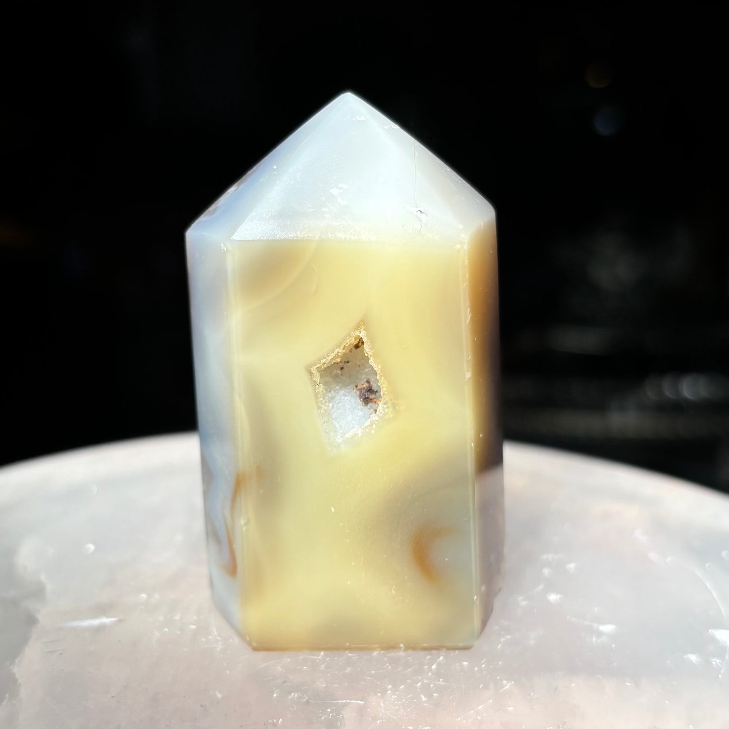 Druzy Agate Tower