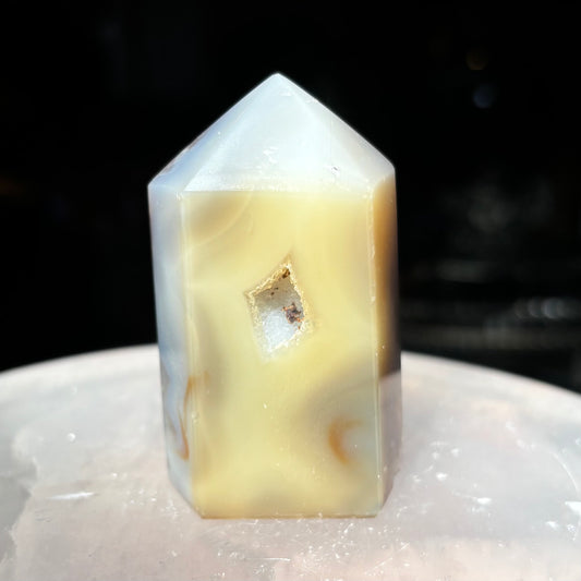 Druzy Agate Tower