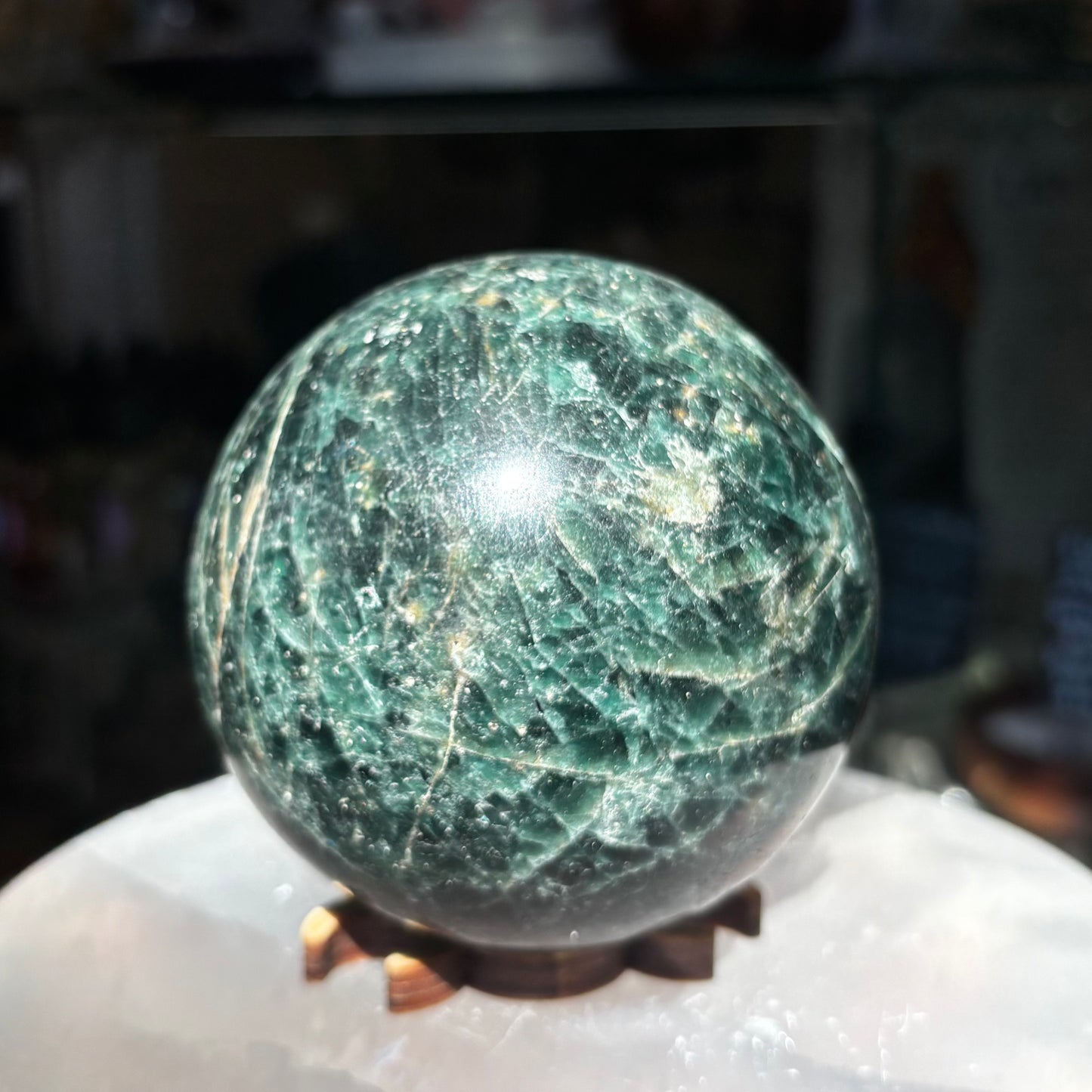 Green Apatite Sphere