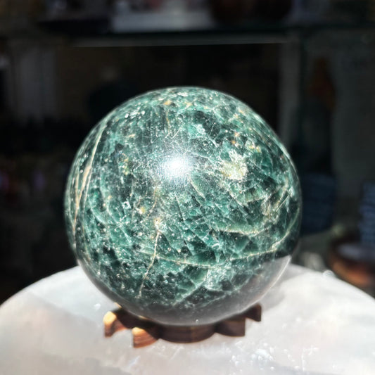 Green Apatite Sphere