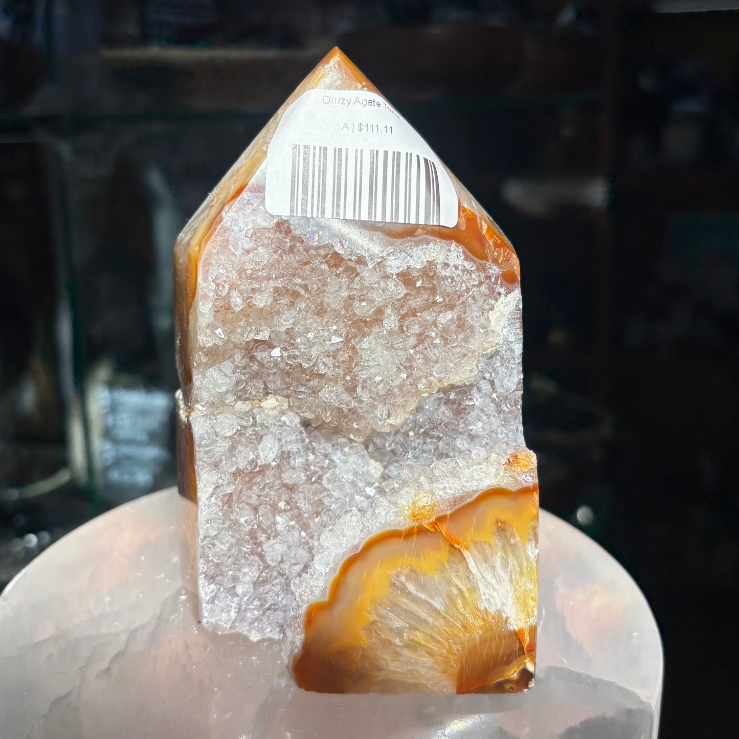 Druzy Agate Tower